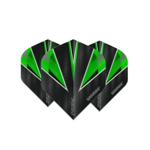 Winmau Prism Alpha Standard Dart Flight - Black & Green - Picture 1 of 1