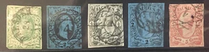 GERMAN STATES - SAXONY - POSTMARKED SINGLES - 1851-1860 - Bild 1 von 1
