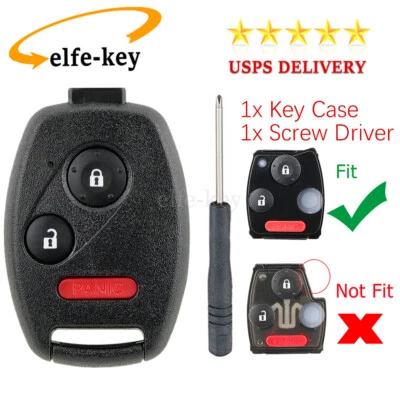 For 2009 2010 2011 2012 2013 2014 Honda Fit Insight Keyless Remote Key Fob Case - Image 1 of 4