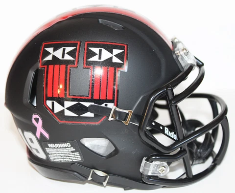 2019 Utah Utes Custom Riddell Mini Helmet vs Cal - Dark Mode Cover