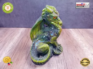 9" Tall Windstone Editions Rare 1986 PEÑA Green Male Dragon Retired - MINT! - Bild 1 von 14