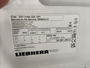 Frigorifero Liebherr col. argento Modello CUel 2331 - Service Nr. 9948623-01 - Foto 1 di 6
