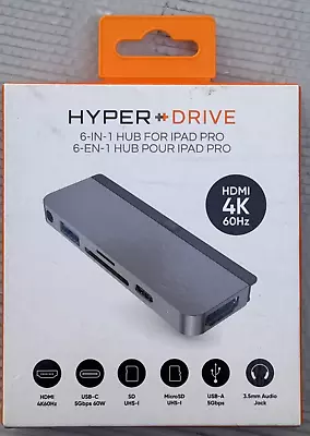 HyperDrive 6-in-1 USB C Hub HDMI 4K 60Hz - Image 1 of 2