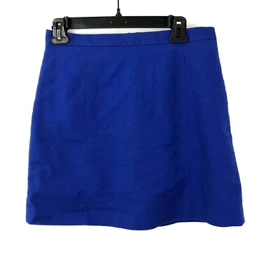Falda lápiz Vince Camuto 6 azul carrera algodón elástico forrada Foto 1 de 4