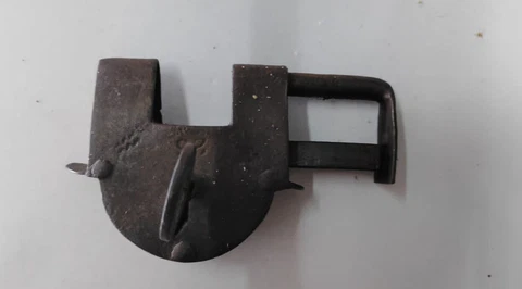 1800 Antique Vintage BRASS  PADLOCK WORKING Lock Old Rare Collectible BIG SIZE Cover