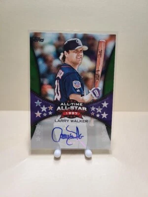 2023 Topps All-Star Game Larry Walker - 1997 All-Time Green Auto #21/25 Rockies - Image 1 of 2