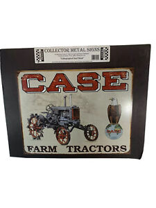 Case Farm Tractors Vintage Look Vtg Style Tin Metal Sign - Approx. 16" x 12-1/2"