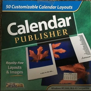 Calendar Publisher CDROM Computer Software Personalize Custom Create Design NEW - Picture 1 of 2