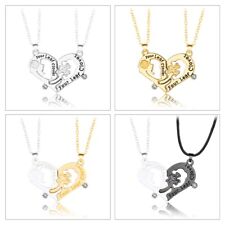 Couple Necklace Love Heart Stitching Four-leaf Clover Clavicle Necklace Chain