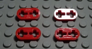 Lego Technic Flat Connector 1x2 Red 4 Pieces - Picture 1 of 1