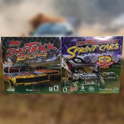 Dirt Track Racing/Dirt Track Racing Sprint Cars by Infrogrames PC Games (Sealed) - Image 1 of 2