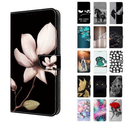 For Samsung Galaxy A34 A24 A16 A03s A15 A05s Printed Pattern Leather Flip Case - Image 1 of 4