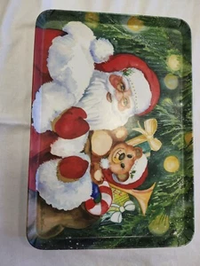 Vintage R2S Melplus Monza Christmas Melamine Tray Santa Claus Made in Italy - Picture 1 of 5