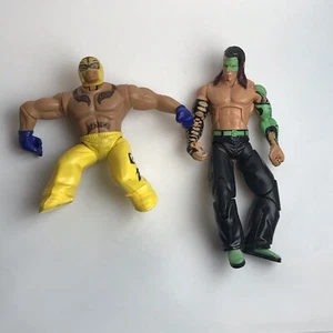 Jeff Hardy Deluxe Impact Action Figure Jakks Glow Exclusive & Rey Mysterio - Picture 1 of 3