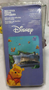  Disney Winnie The Pooh Removable Self Stick Room Appliques IOP New 30 Stickers