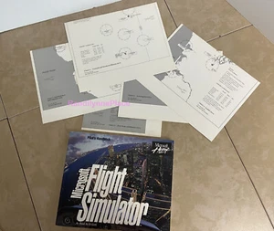 Microsoft Home Flight Simulator Ver 5.1 Pilot's Handbook and 5 Charts. NO DISKS - Imagen 1 de 14