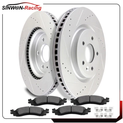 Kit de pastillas de cerámica para rotores de freno delanteros de 4 puertas sedán Ford Taurus SHO 2011-2012 Foto 1 de 4