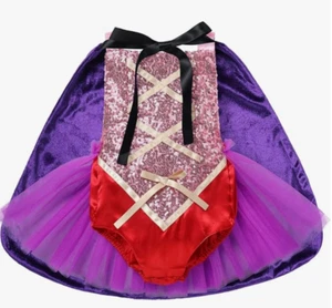 Tuta con paillettes Sanderson Sisters Hocus Pocus per bambina - 12-18 mesi (FD155) - Foto 1 di 2