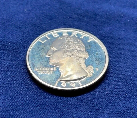 1991 S Washington Quarter Gem Deep Cameo Proof -Clad Cover