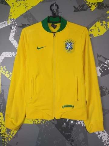 Brazil Team Training Jacket With Zipped Yellow Nike Mens Size S ig93 Cover