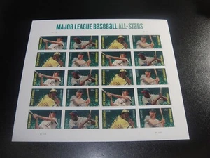 USA 2012 Sc#4694-97 Baseball All Star FOREVER Hoja de 20 Sello MNH XF - Imagen 1 de 1