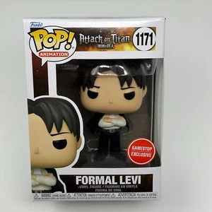 Funko Pop FORMAL LEVI Gamestop Exclusive ATTACK ON TITAN 1171 New HIGH GRADE - Picture 1 of 7