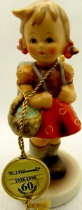 Hummel Schulmädchen Figur #81 2/0 60 Jahre Goebel Germany signiert SCHÖN - Bild 1 von 8