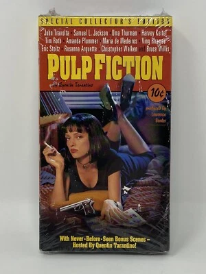 Pulp Fiction (VHS) (Special Collectors Edition) (Sealed) BRAND NEW STOCK 7197 - Image 1 of 4