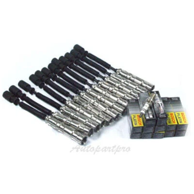 SW20 para Mercedes serie C240 12 piezas cable de encendido y 12 piezas juego de bujías BOSCH Foto 1 de 2