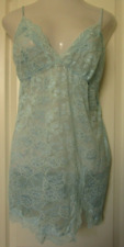 In Bloom by Jonquil Blue sheer lace Chemise with side slit Size 1X