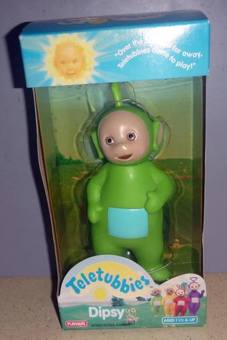 ORIGINAL 1998 TELETUBBIES DIPSY Playskool 6" Figure new In Box Unused Cover