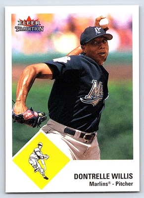 2003 Fleer 传统更新 #U142 Dontrelle Willis 佛罗里达马林鱼队 — 第 1/2 张图片