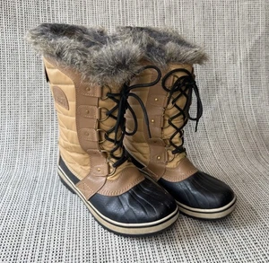 Stivali invernali Sorel Torfino donna taglia 8 marrone nero pelliccia sintetica stringati NL2332-373 - Foto 1 di 24