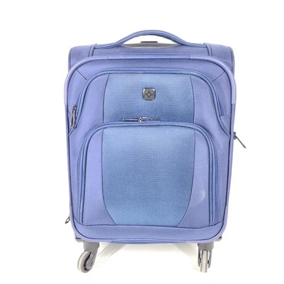 Swissgear Nouveau 21" Spinner Carry-On Cabin Luggage Softshell Upright Blue - Image 1 of 4