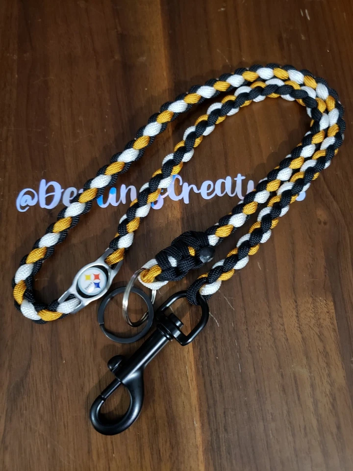 Pittsburgh Steelers Paracord Lanayard Llavero Para-Cadena o Personalizado NFL NBA NHL  Foto 1 de 1