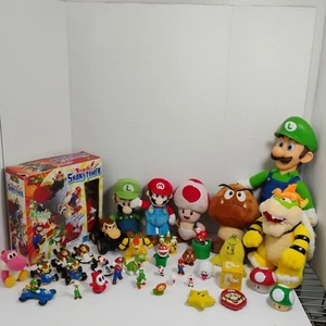 Super Mario Bros Toy & Plush Lot – Luigi, Bowser, Mario, Toad, Yoshi + Blow Up!  - Picture 1 of 15