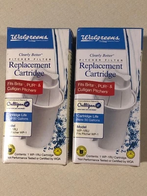 Set of 2 Culligan, Brita, PUR, Dupont Water Pitcher Replacement Filter Cartridge - Image 1 of 4