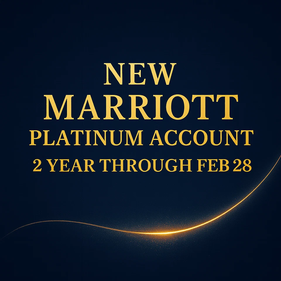 ⭐Actualización de estado Marriott Platinum, hasta febrero de 2028🎫 Foto 1 de 1