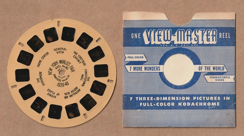 Vintage View-Master reel #88 New York World’s Fair 1939-40  handwritten - Image 1 of 1
