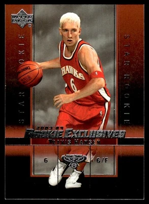2003-04 Upper Deck Rookie Exclusives Travis Hansen Rookie Atlanta Hawks #28 - Image 1 of 2