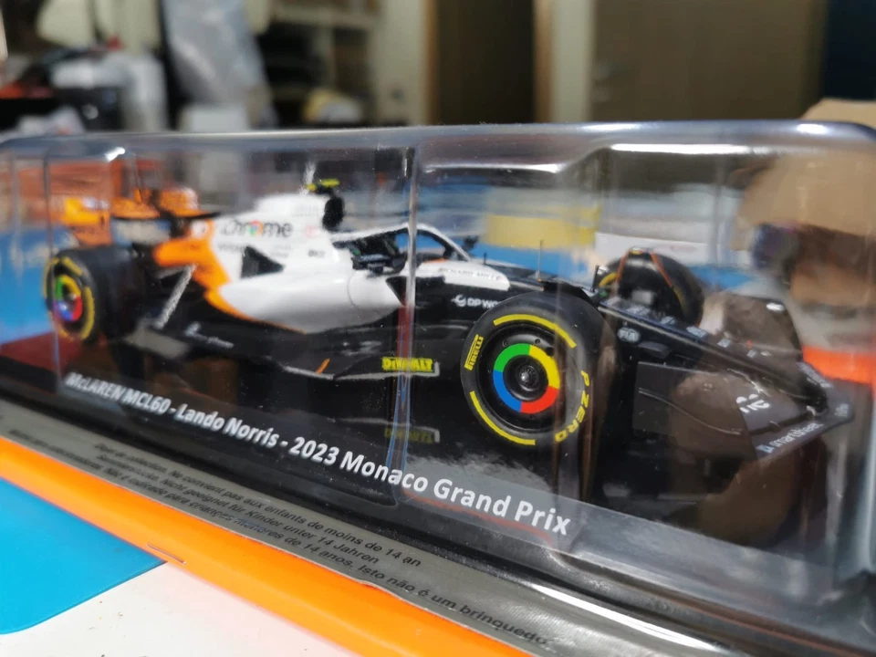 MCLAREN MCL 60 LANDO NORRIS MONACO GP 2023 IXO Completa con fascicolo - Immagine 1 di 4