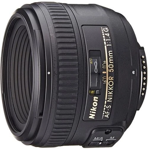 Nikon AF Nikkor 50mm f1.4 Plastic Focus Black Lens Photography Camera Lens - Image 1 of 1