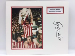 RARE Bobby Kerr Sunderland 1973 FA Cup Signed Photo Display + COA AUTOGRAPH - Picture 1 of 3