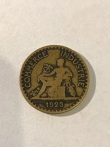1923 1 Franc French Coin - Picture 1 of 2