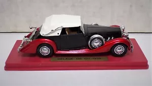 Solido Delage D8 120-1939 1:43 Scale Die Cast Model Red Black 020823WT2 - Picture 1 of 5