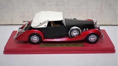 Solido Delage D8 120-1939 1:43 Scale Die Cast Model Red Black 020823WT2 - Image 1 of 4
