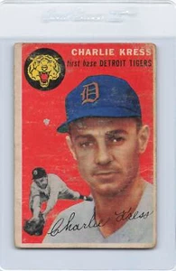 Feria de los Tigres Charlie Kress 1954 Topps #219 *2564 - Imagen 1 de 2