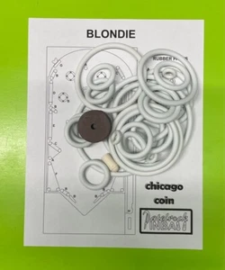 1956 Chicago Coin Blondie Pinball Machine Rubber Ring Kit - Picture 1 of 1