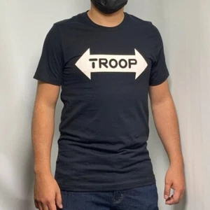 Men's Troop Black Short Sleeve T-Shirt NWT - Picture 1 of 2