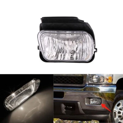 Fog Lights For 2003-2007 Chevy Silverado Front Bumper Lamps Clear Lens Left - Image 1 of 4